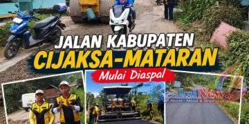 Jalan Cijaksa–Mataran Mulai Diaspal, Warga Pajampangan Apresiasi Pemkab Sukabumi